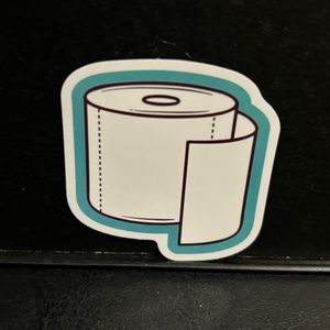 TOILET PAPER STICKER